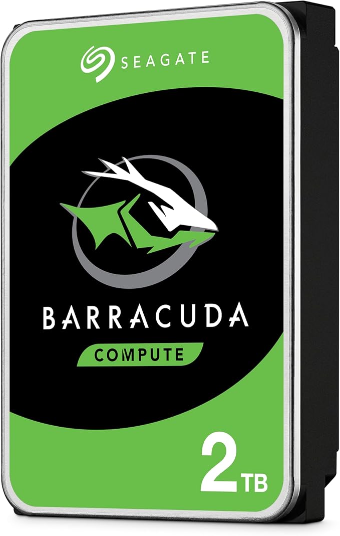 Seagate BarraCuda - Disco duro interno de 2 TB, SATA de 3.5 pulgadas 6 Gb / s, 7200 RPM, 256 MB caché, 3.5 pulgadas